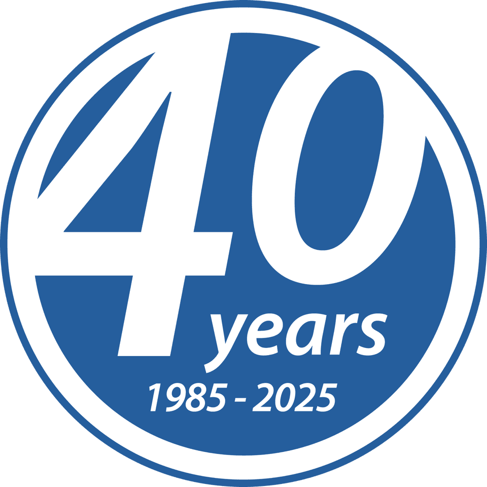 40 Years Logo 1985-2025